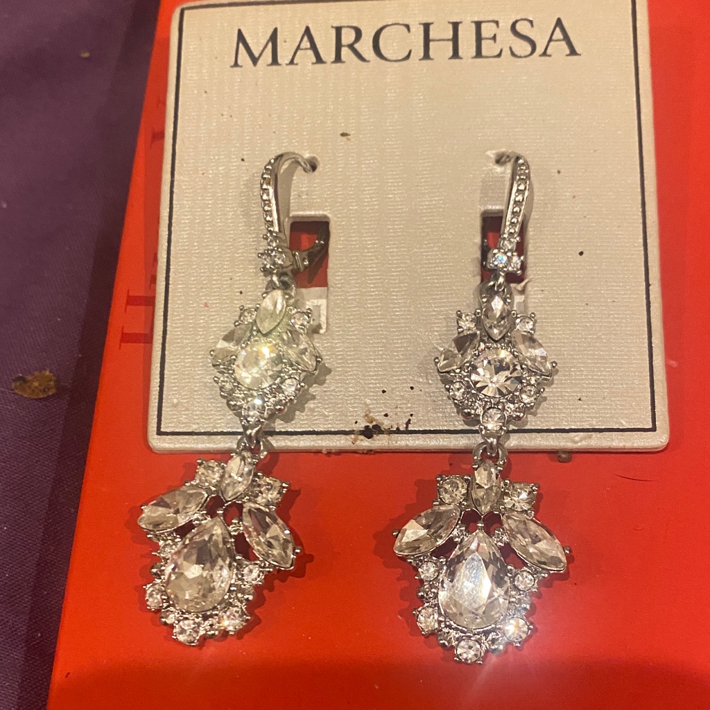 Marchesa Crystal Embellished Earrings 39$
